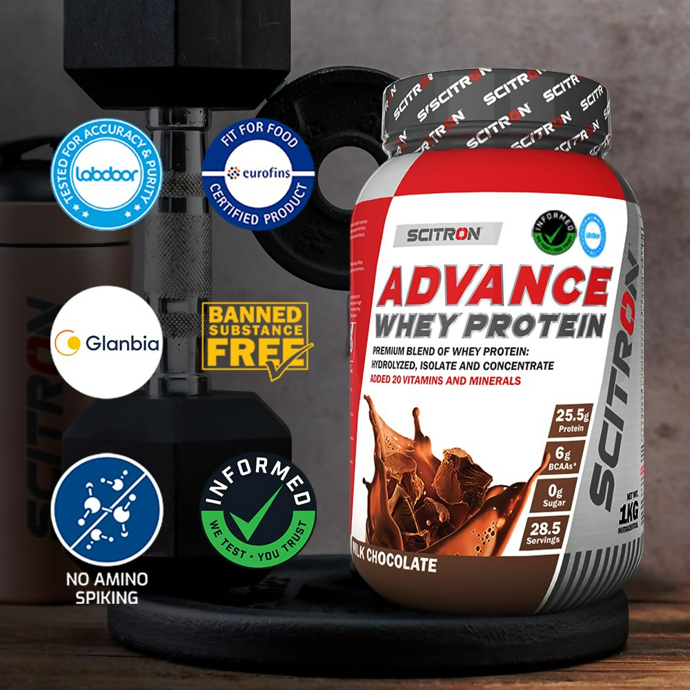 Scitron Advance Whey Protein Milk Chocolate Flavor Scitron
