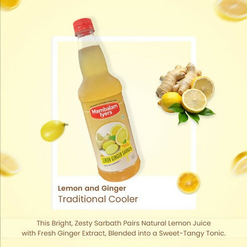 Mambalam Iyers Lemon Ginger Sarbath Mambalam Iyers