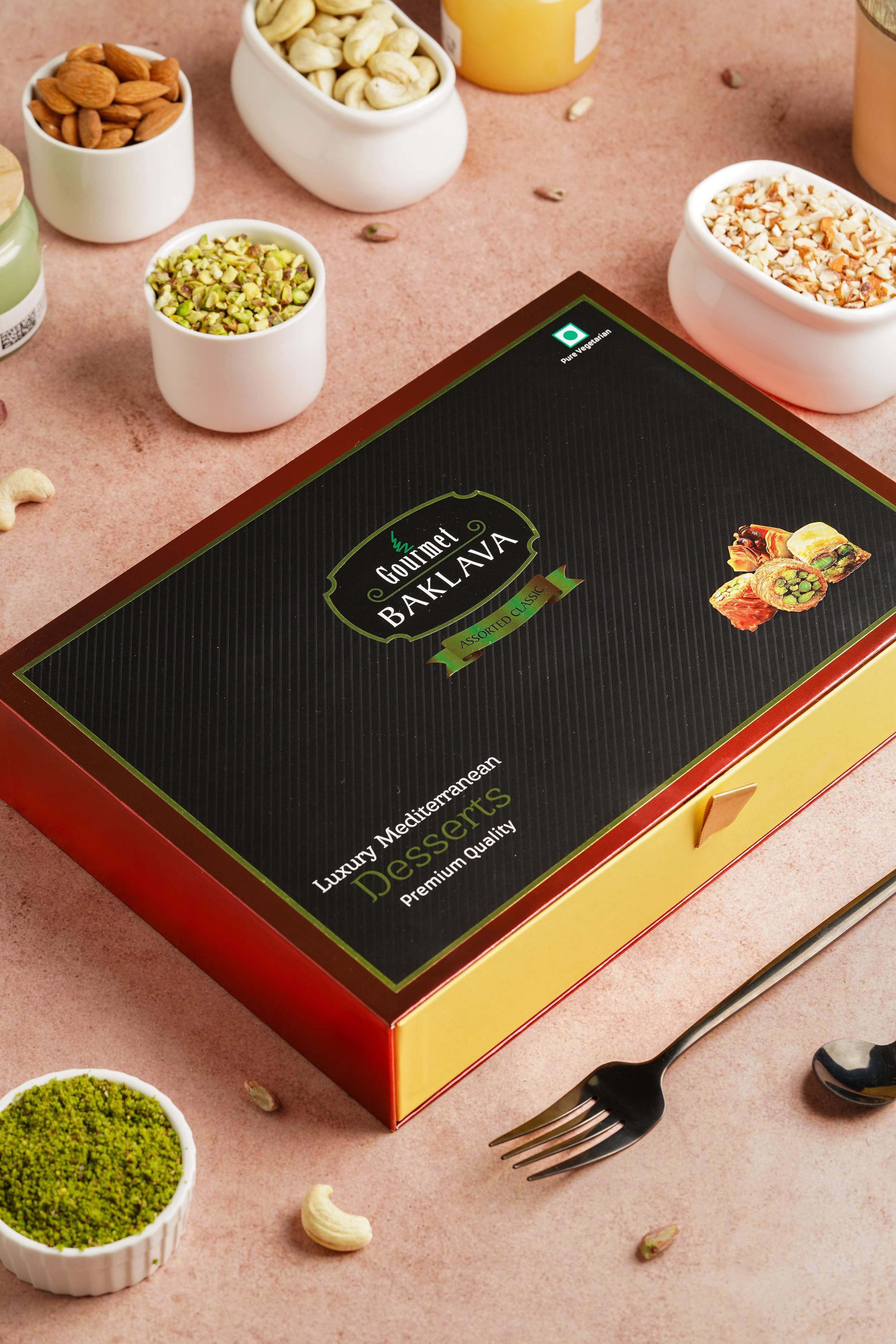 Gourmet Baklava Luxury Gift Box Of Hazelnut Nest Baklava Gourmet Baklava