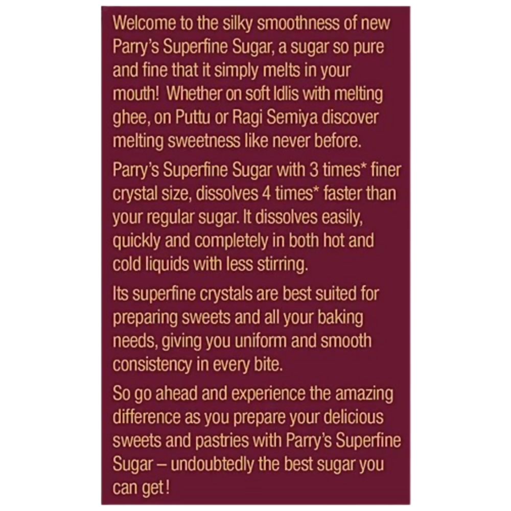 Parry's Superfine Sugar Parry's