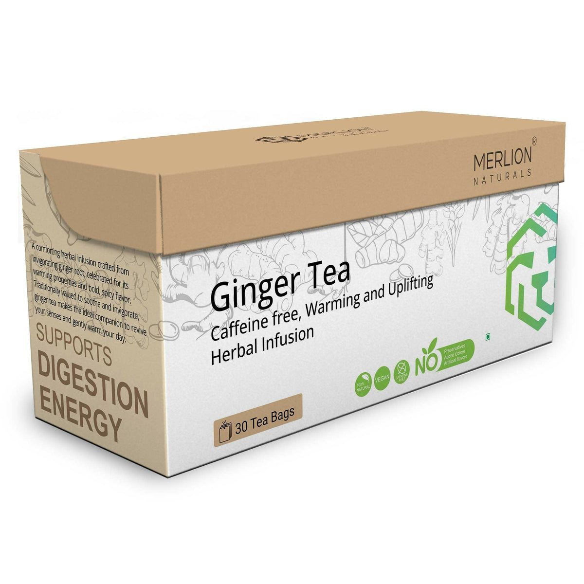 Merlion Naturals Ginger Tea Bags Merlion Naturals
