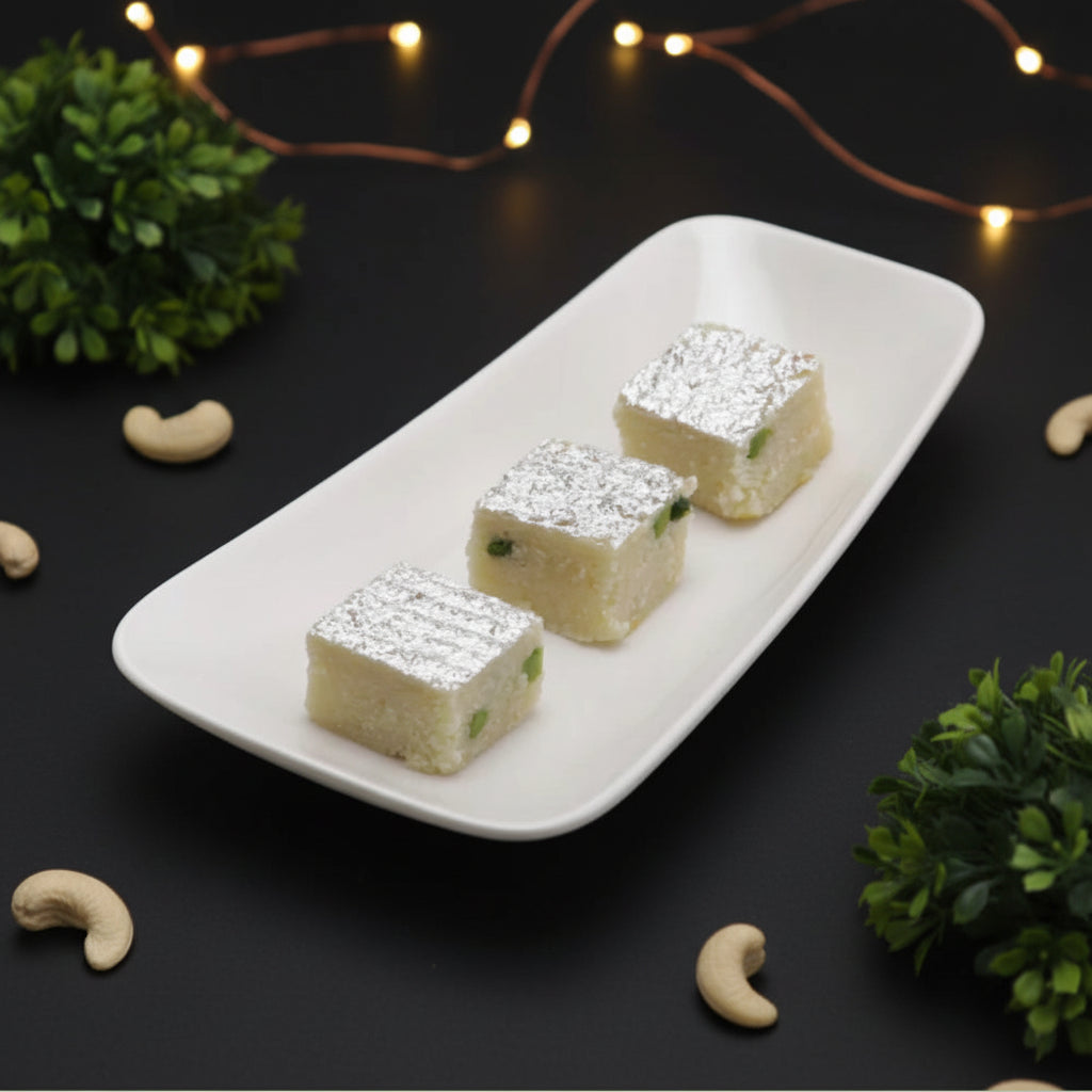 Agra Sweets Banjara Danedar Badam Burfi - Dista
