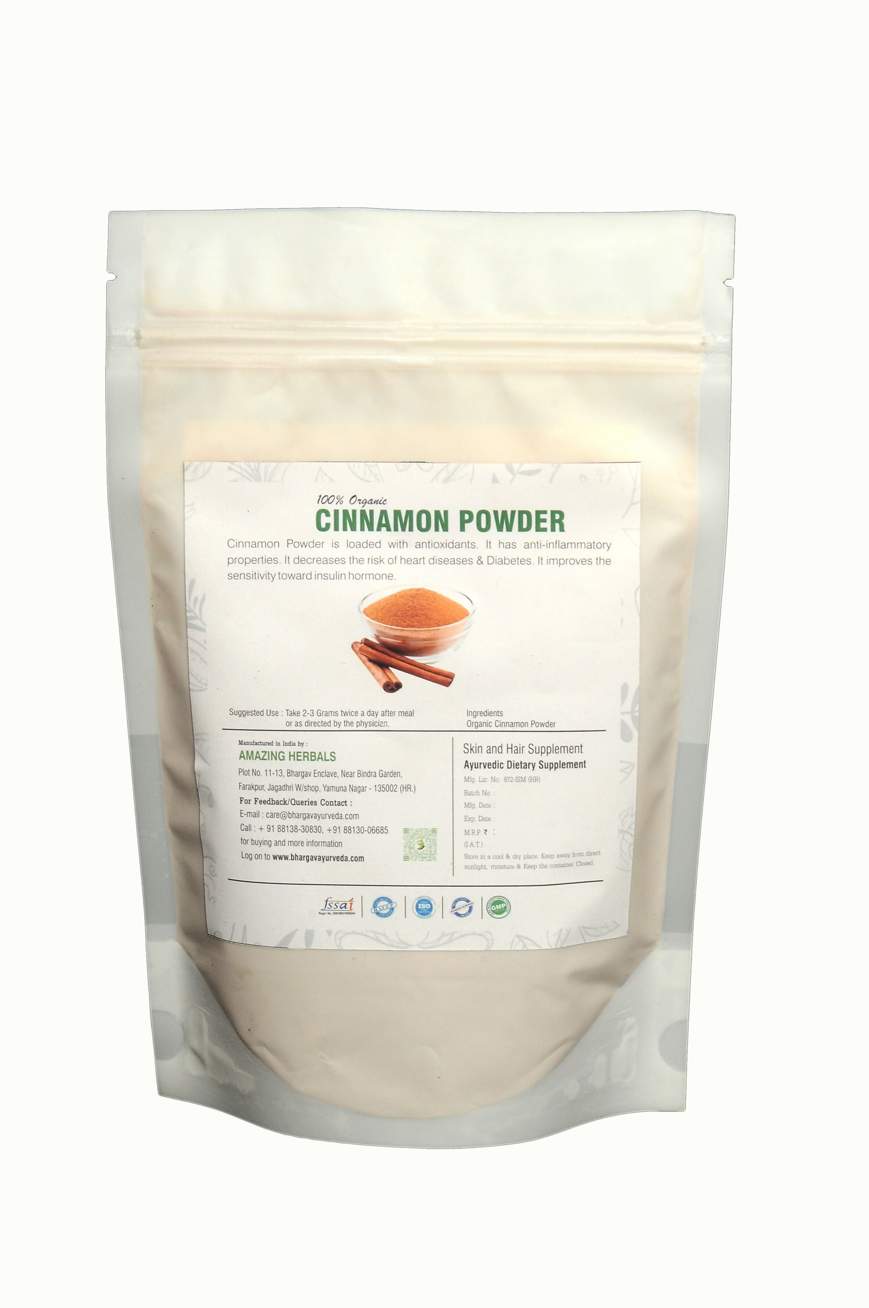Dr.Bhargav's Indigenous Cinnamon Powder Bhargav Ayurveda