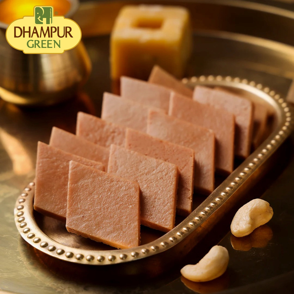 Dhampur Green Gur Kaju Katli Dhampur Green