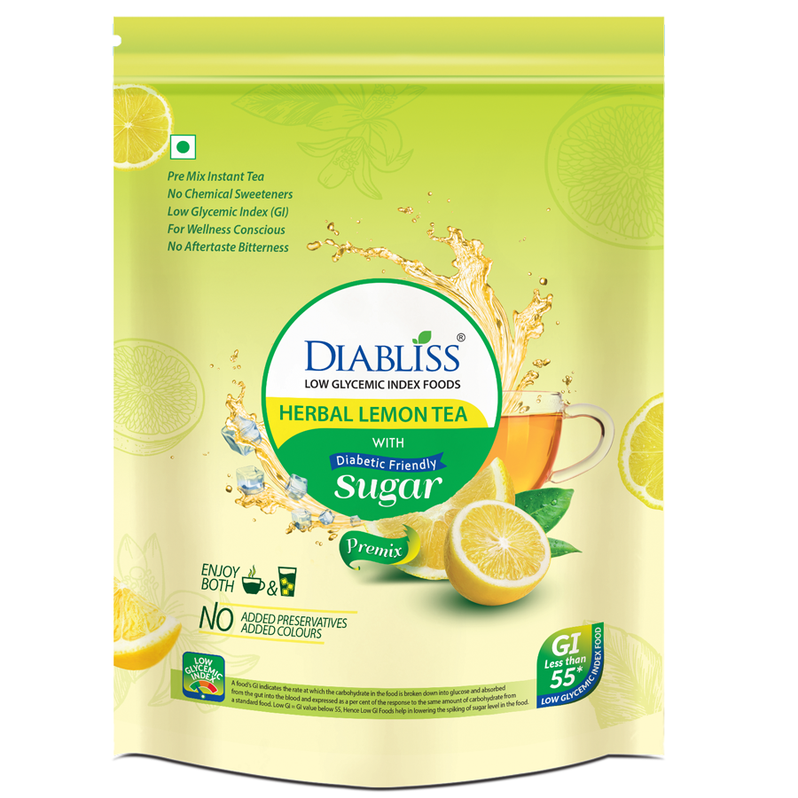 Diabliss Herbal Lemon Tea With Diabetic Friendly Sugar - Safuron