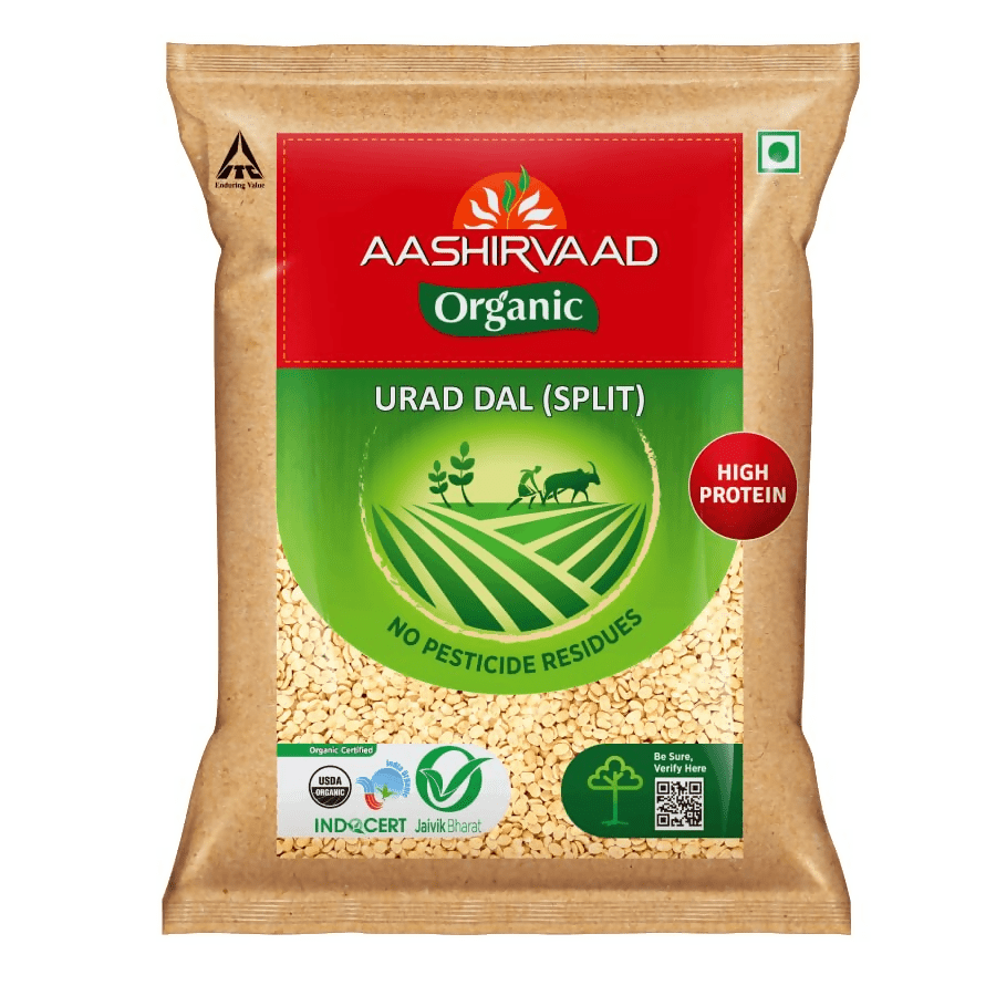 Aashirvaad Organic Urad Dal (Split) - Safuron