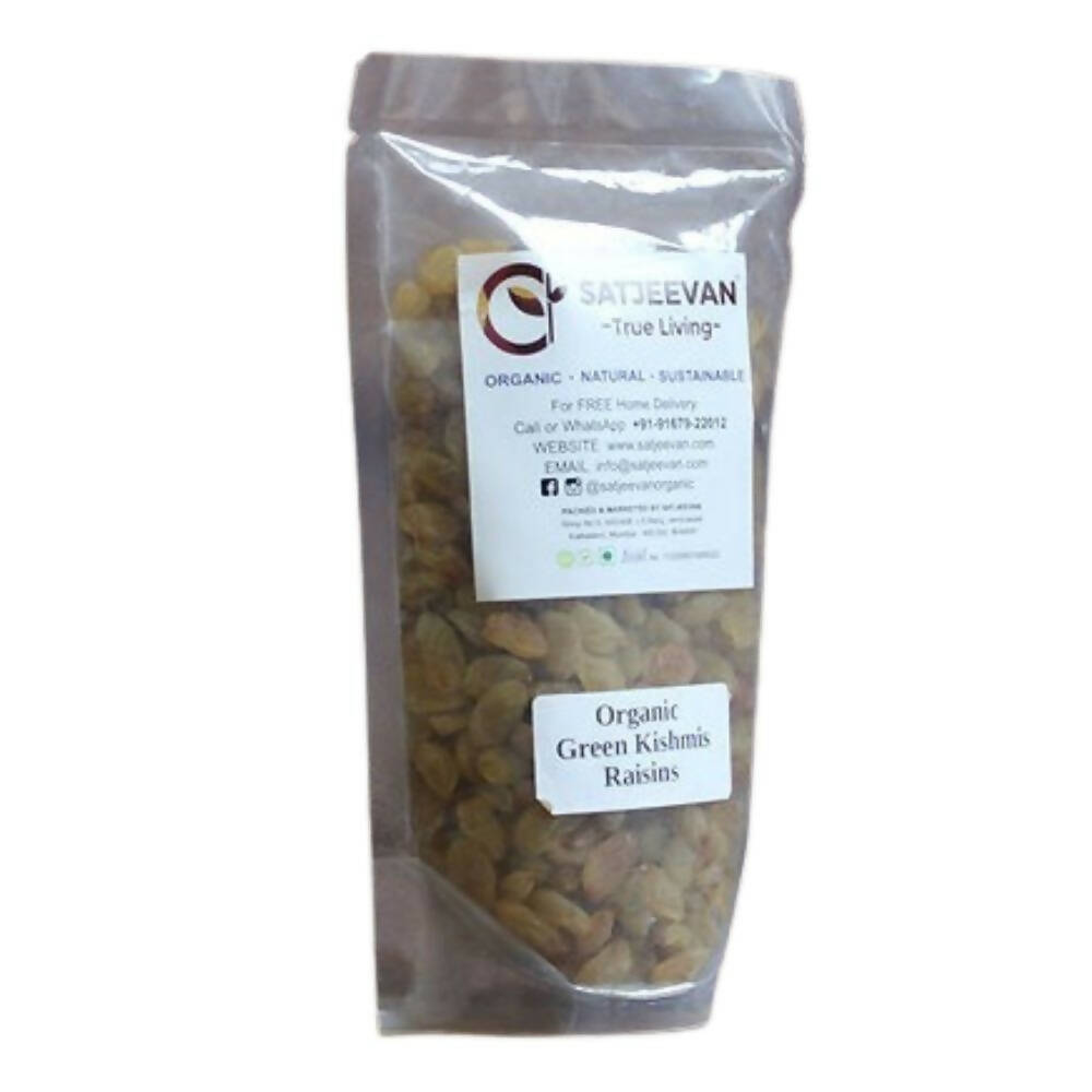 Satjeevan Organic Green Kishmis Raisins Satjeevan