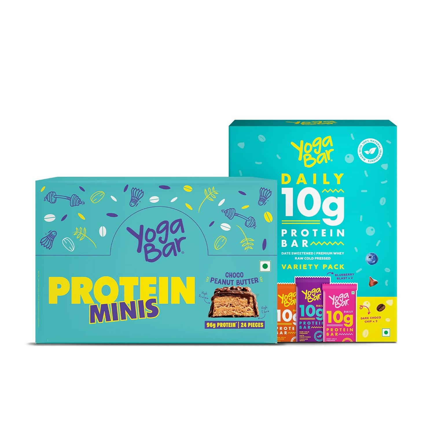 Yoga Bar Protein Variety Pack Protein Bars Protein Choco Peanut Butter Minis Bar - Safuron