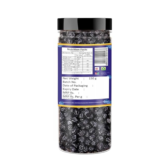 Yum Yum Dried Blueberry Jar Yum Yum