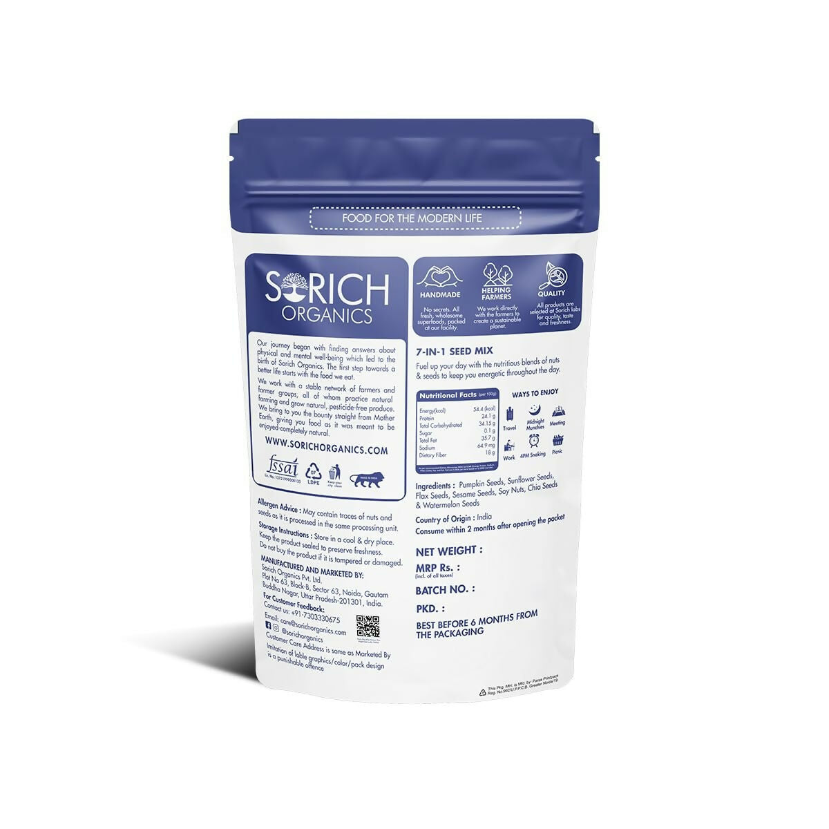 Sorich Organics 7 in one seeds mix Sorich