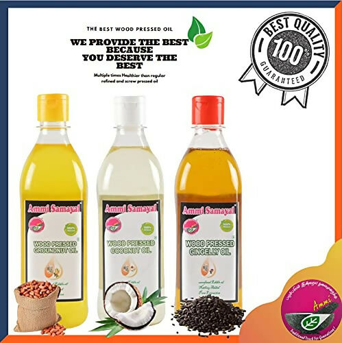 Ammi Samayal Wood Pressed Groundnut Oil Ammi Samayal