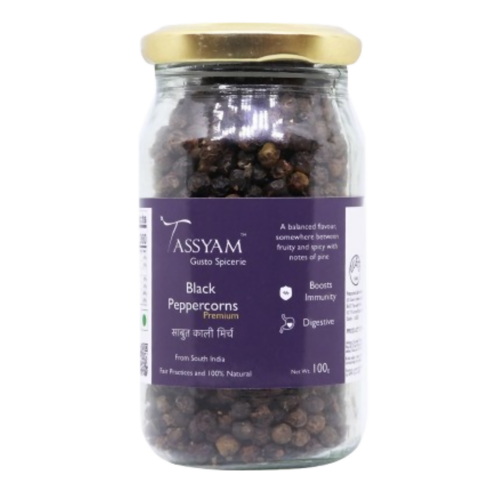 Tassyam Organics Fine Black Peppercorn - Safuron