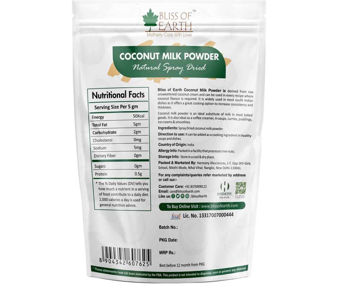 Bliss of Earth Coconut Milk Powder Bliss of Earth
