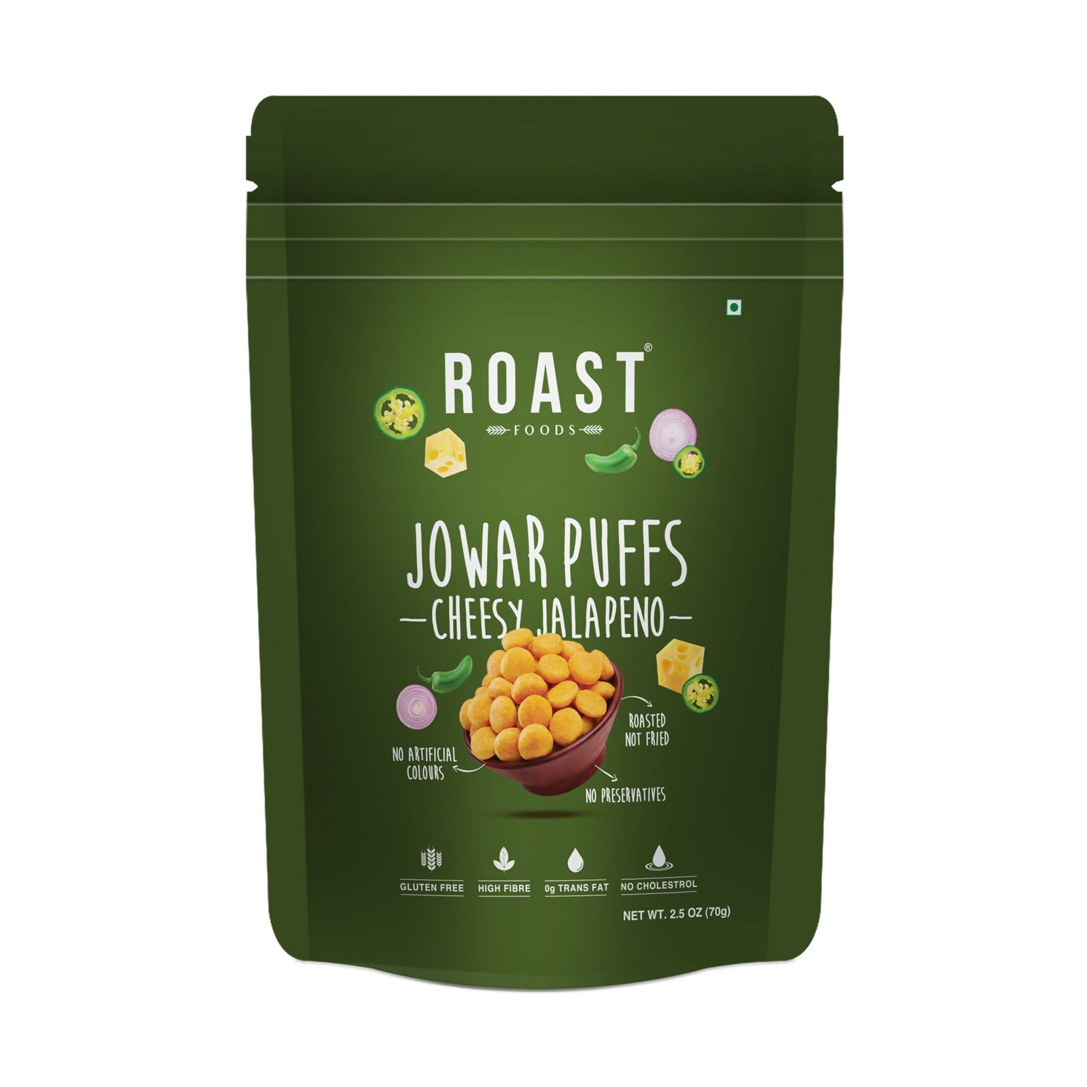 Roast Foods Jowar Puff Cheesy Jalepeno Roast Foods