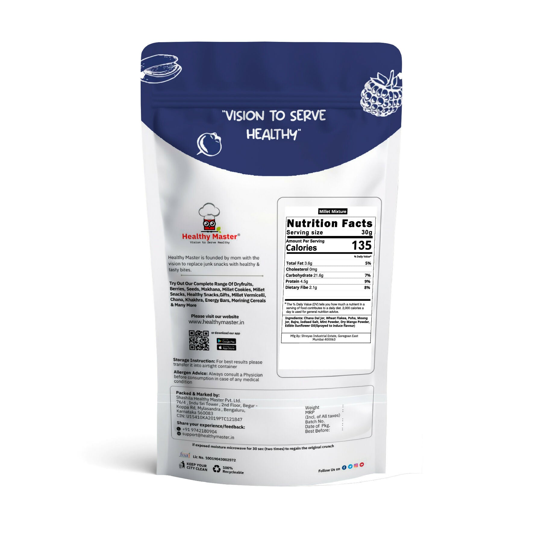 Healthy Master Millet Mix Snack Healthy Master