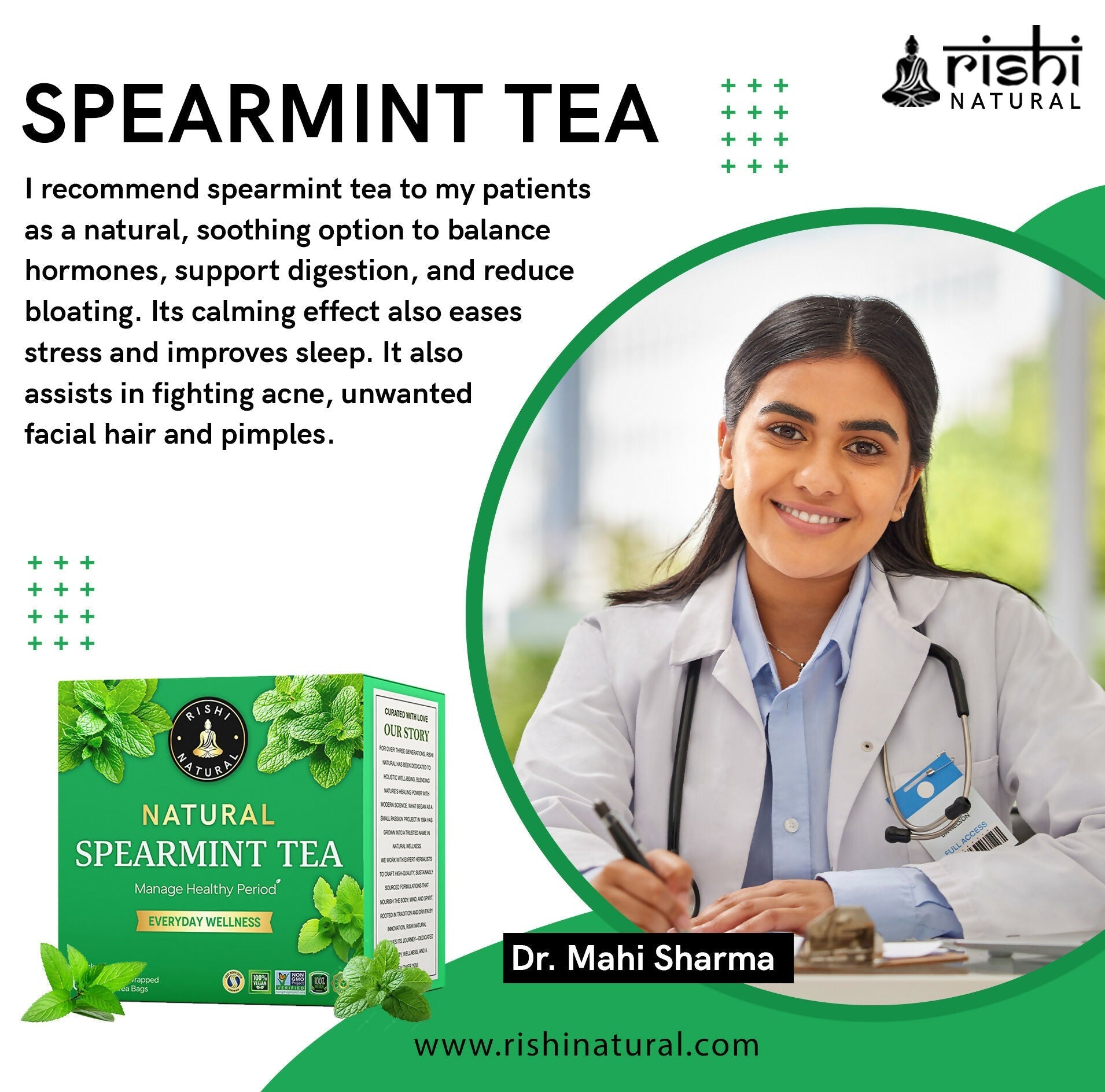Rishi Natural Spearmint Tea Rishi Natural