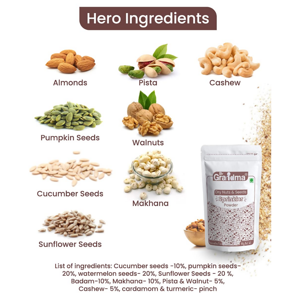 By Grandma Dry Nuts & Seeds Sprinkler Powder Mix By Grandma