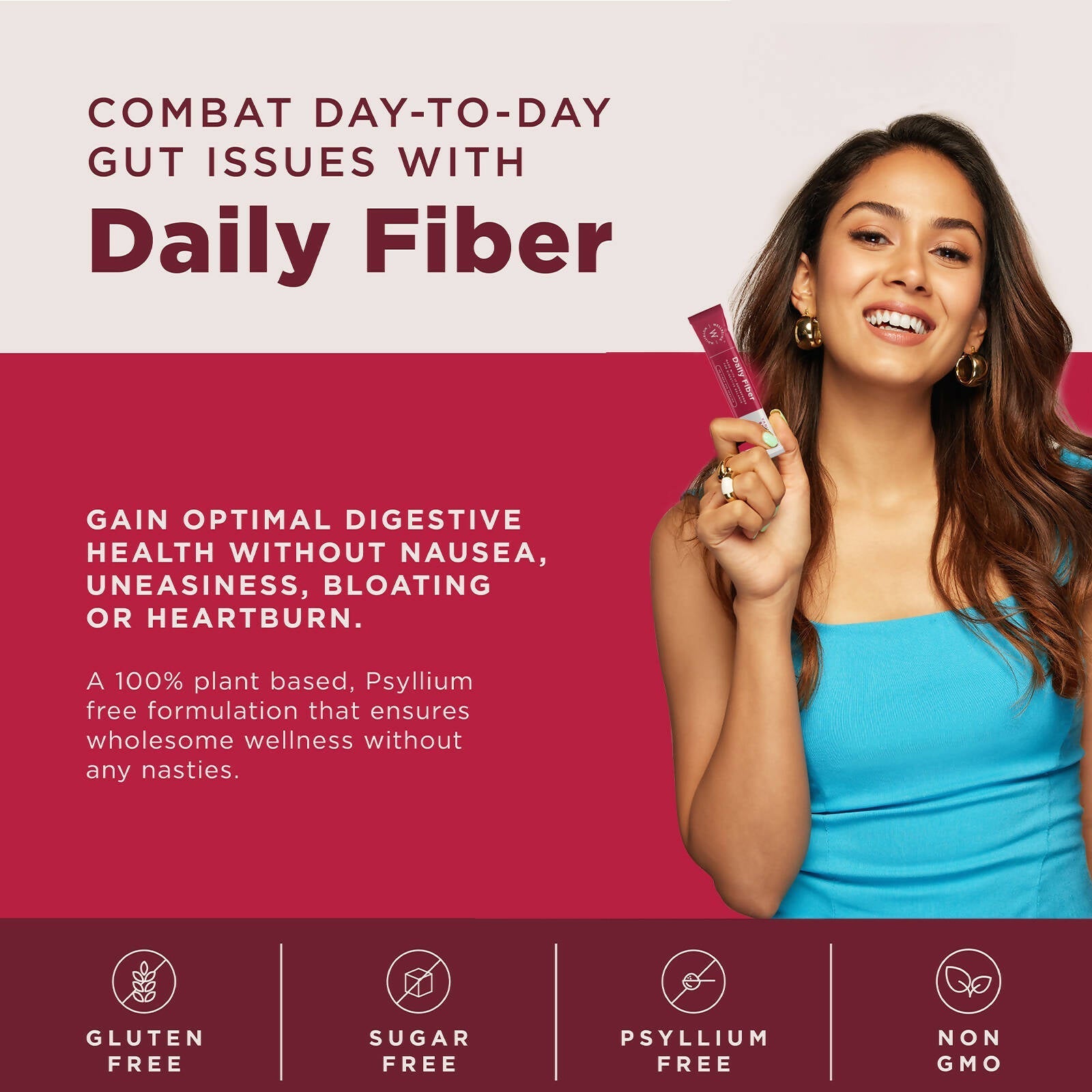 Wellbeing Nutrition Daily Fiber Powder-Vanilla Berry Flavor Wellbeing Nutrition