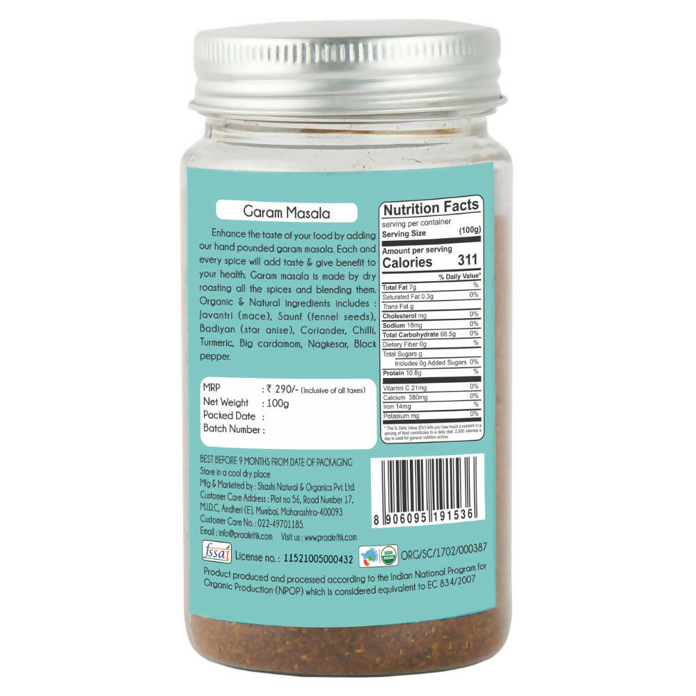 Praakritik Natural Garam Masala Powder Praakritik