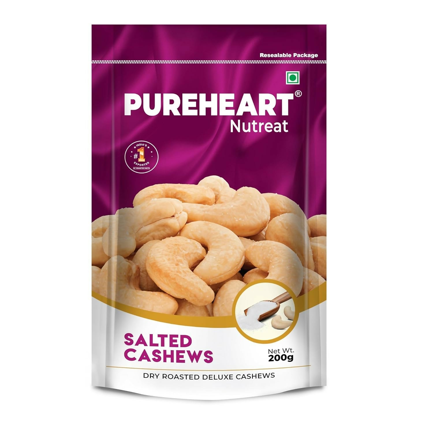 Pureheart Nutreat Roasted Salted Cashews - Safuron
