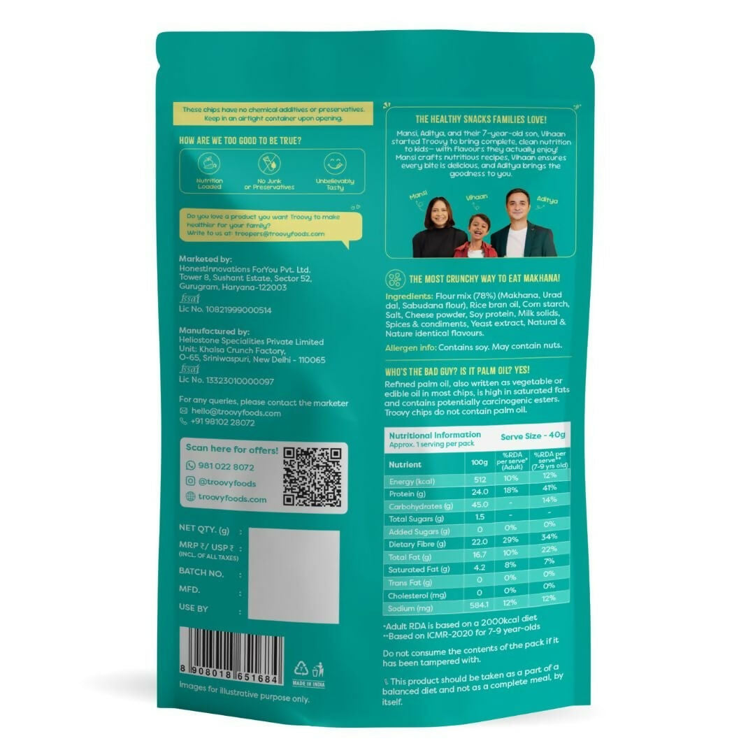 Troovy Makhana Chips Tasty & High Protein Snacks Troovy