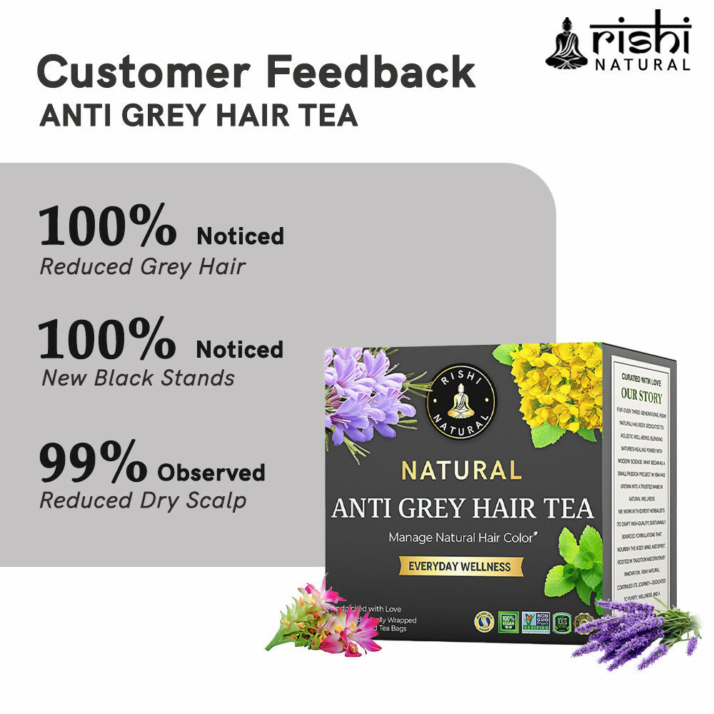 Rishi Natural Anti Grey Hair Herbal Tea Rishi Natural