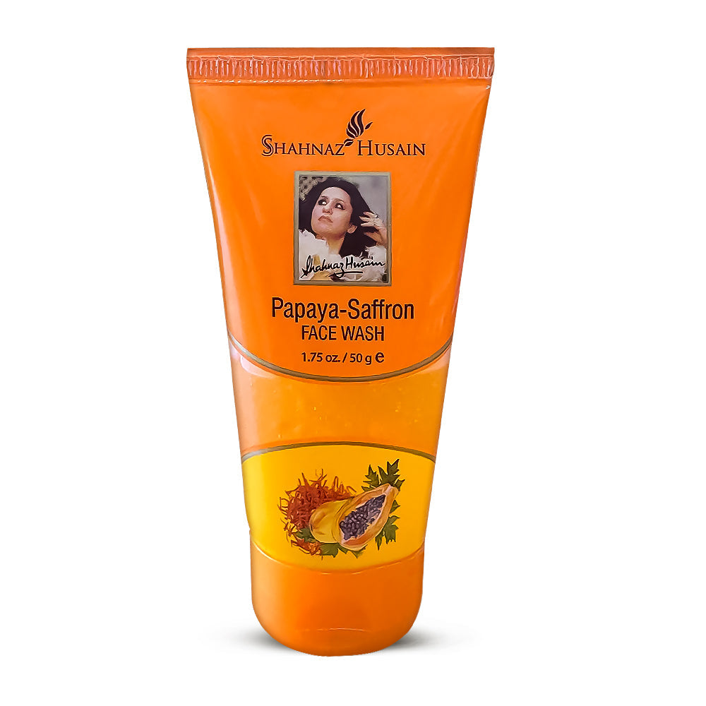 Shahnaz Husain Papaya-Saffron Face Wash - 50g