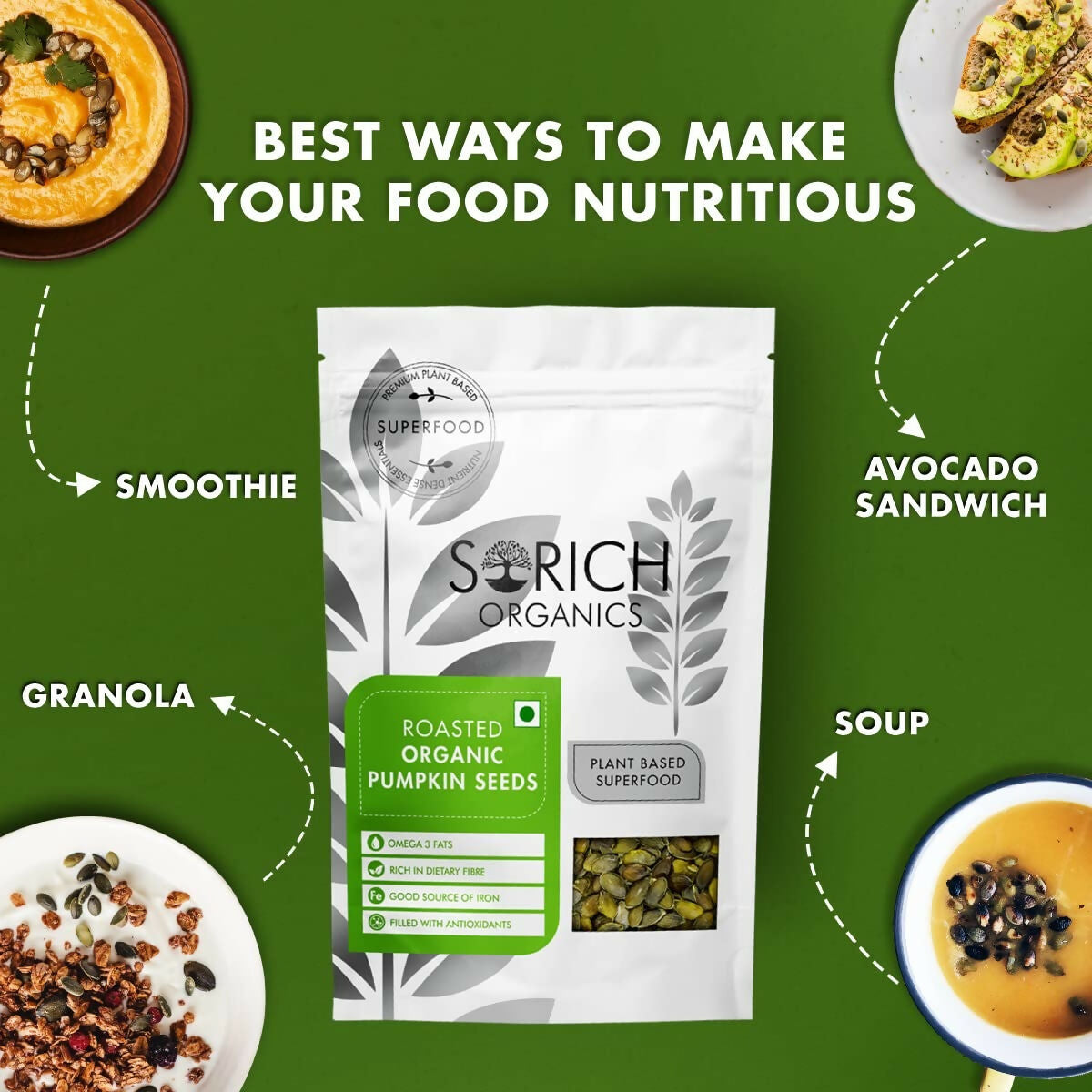 Sorich Organics Roasted Pumpkin Seeds Sorich