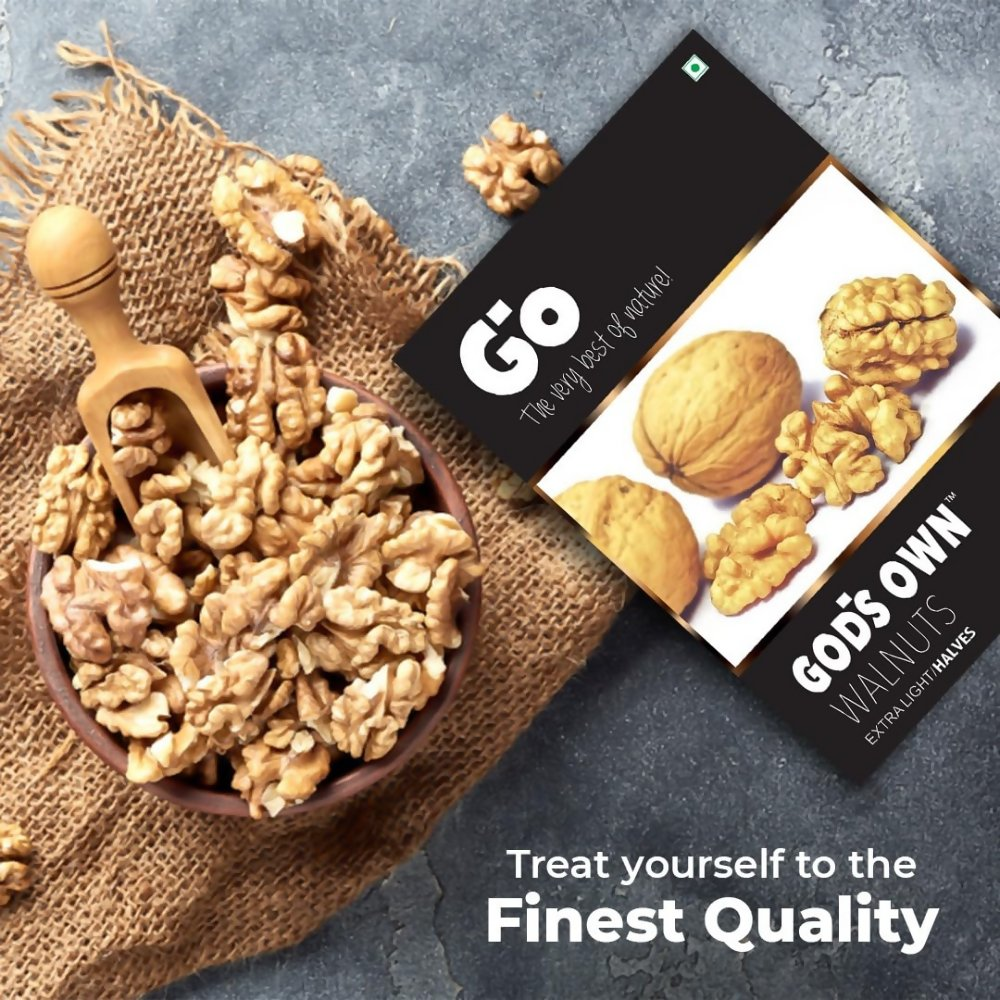 Go Organic Kashmiri Extra Light Halves Walnuts Kernels Go