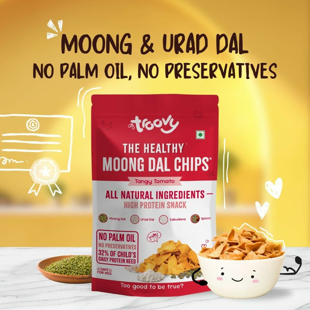 Troovy Healthy Tangy Tomato Moong Dal Chips Troovy