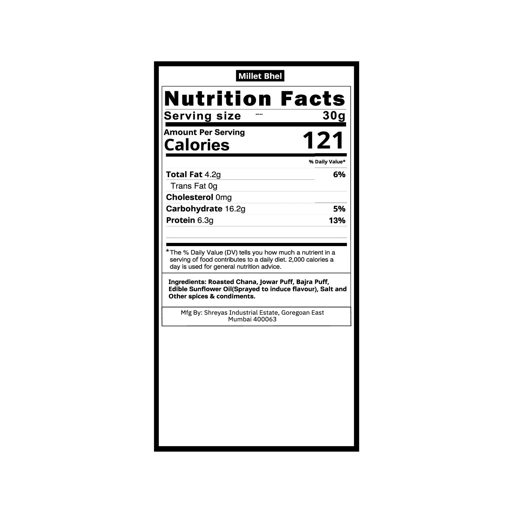Healthy Master Millet Bhel Crunchy Snack Healthy Master