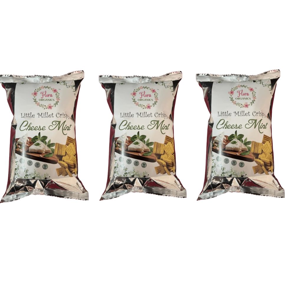 Flora Organics Little Millet Crispy Cheese Mint - Safuron