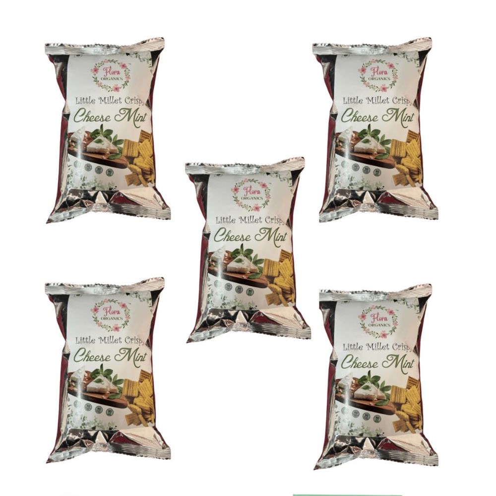 Flora Organics Little Millet Crispy Cheese Mint - Safuron
