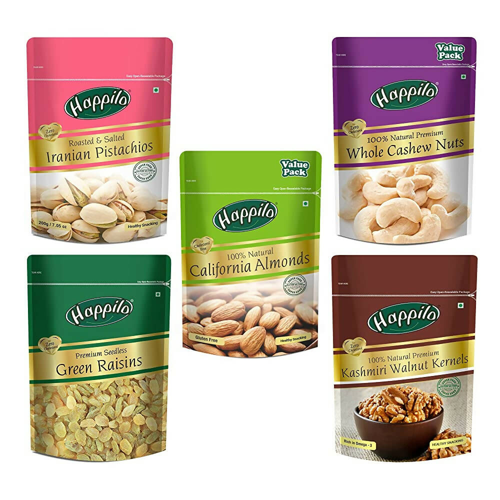 Happilo Premium Healthy Monthly Dry Fruits Combo - Safuron