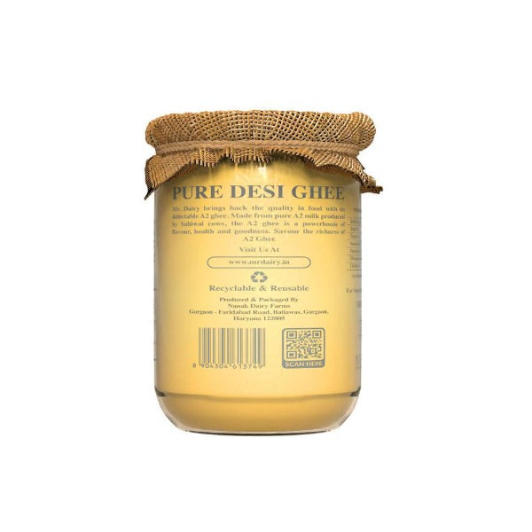 Mr. Dairy A2 Ghee | 100% Pure and Natural Ghee | Cultured Desi Ghee From A2 Milk Mr. Dairy