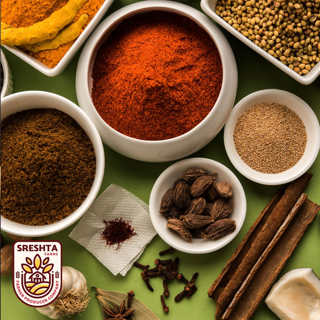 Sreshta Farms Natural Masala Chilli Powder (Kura Karam) Sreshta Farms