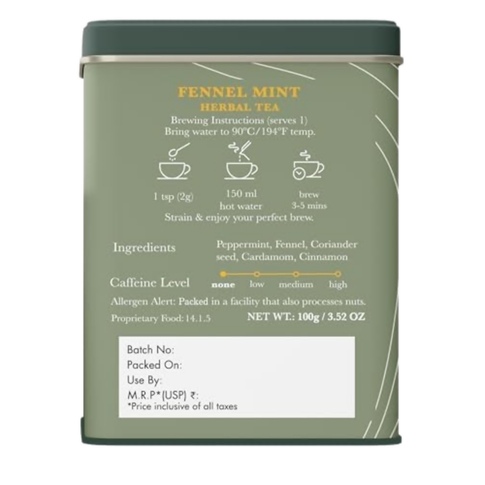 Luxmi Estates Fennel Mint Herbal Tea Luxmi Estates