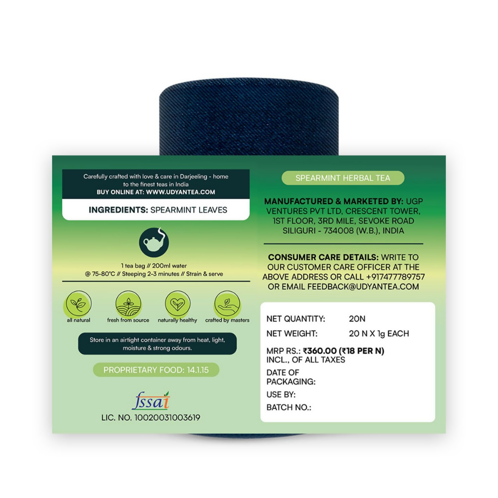 Udyan Tea Spearmint Herbal Tea Udyan Tea