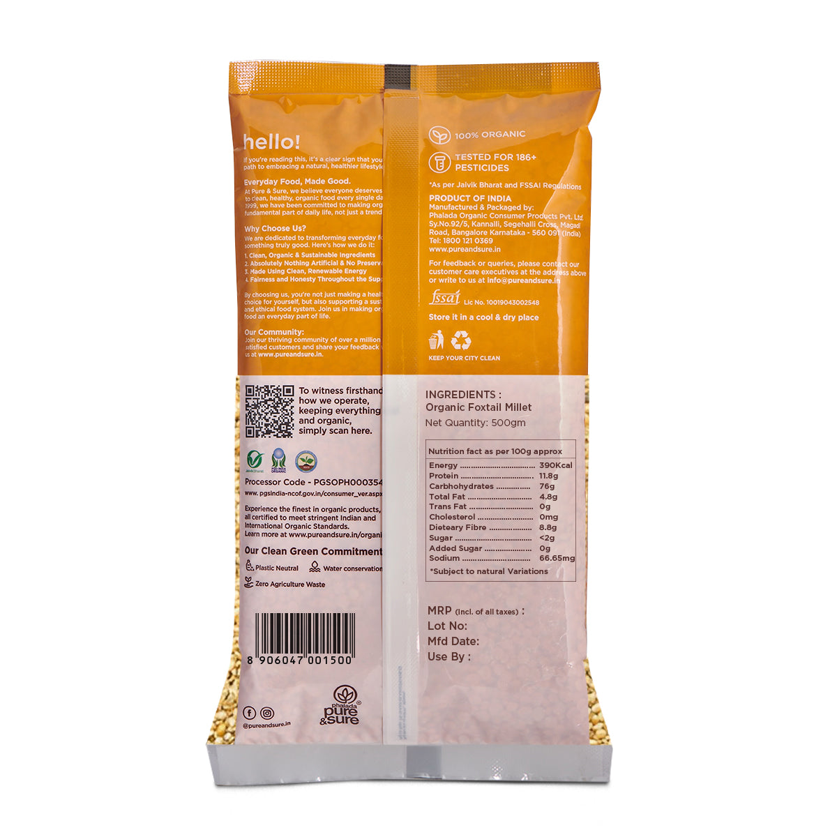 Pure & Sure Organic Foxtail Millet Pure & Sure
