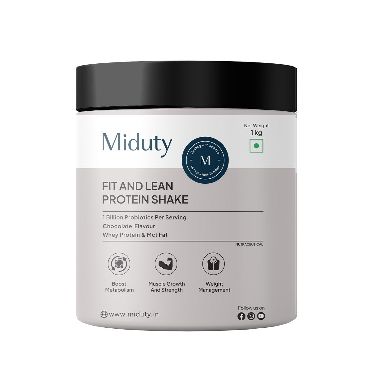 Miduty by Palak Notes Fit & Lean Protein Shake - Safuron