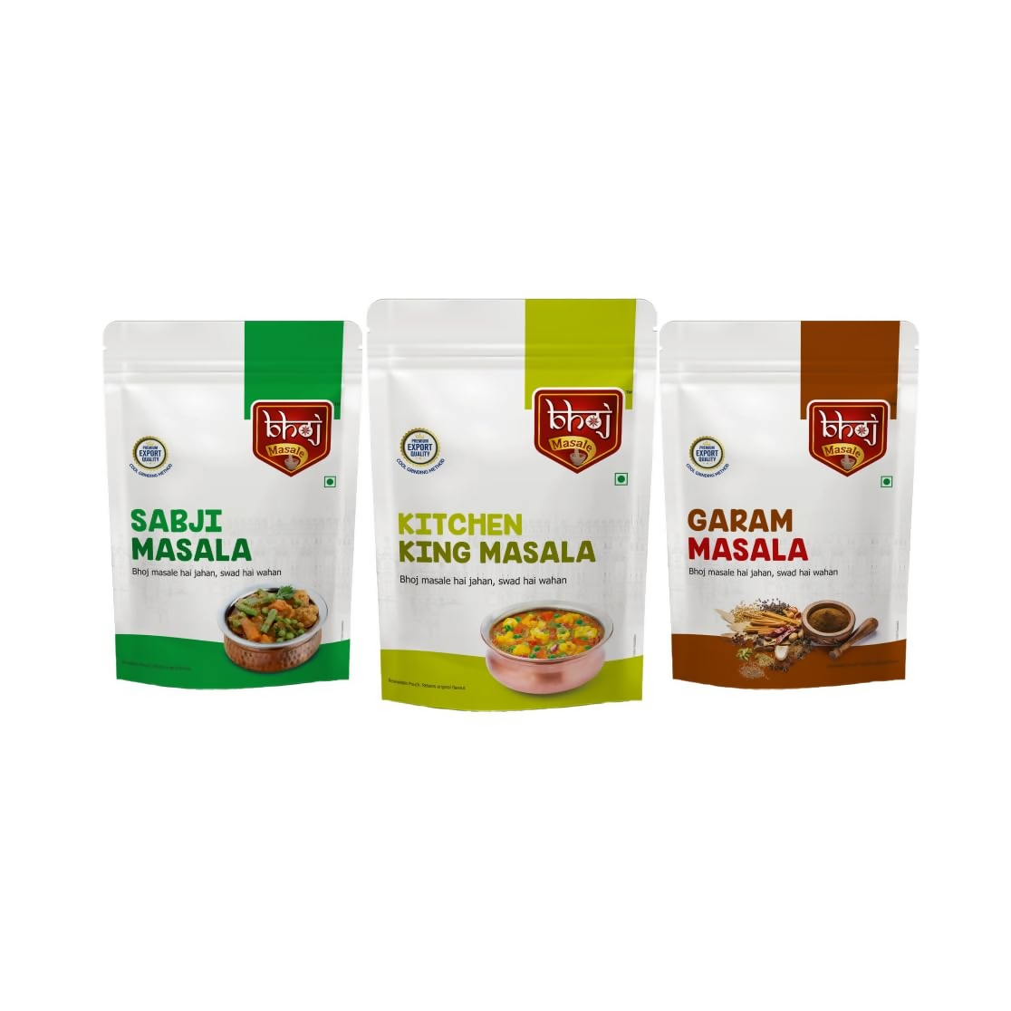 Bhoj Masale Sabji, Kitchen King And Garam Masala Powder - Safuron