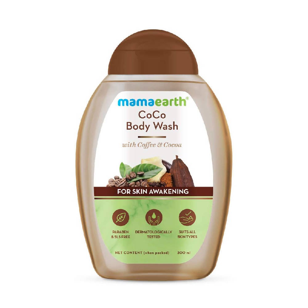 Mamaearth CoCo Body Wash With Coffee & Cocoa For Skin Awakening - Safuron