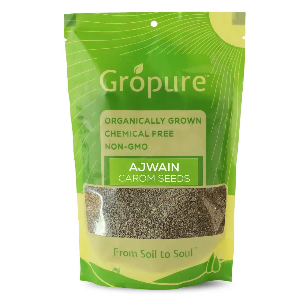Gropure Organic Ajwain (Carom Seeds) - Safuron