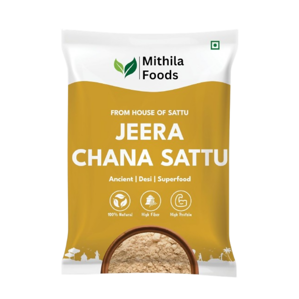 Mithila Foods Bihari Jeera Chana Sattu (Roasted Gram Chana Flour with Powdered Cumin) - Safuron