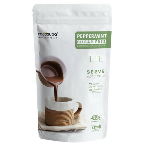Cocosutra Lite - Peppermint Sugar Free Drinking Chocolate Mix - Safuron