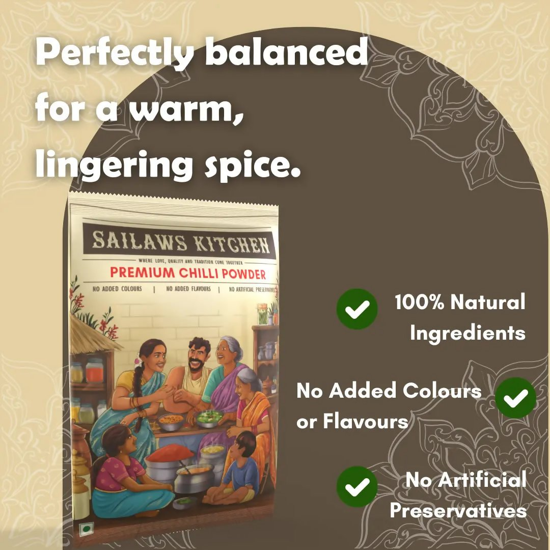 Sailaws Kitchen Premium Chilli Powder (Karam Powder) Sailaws Kitchen