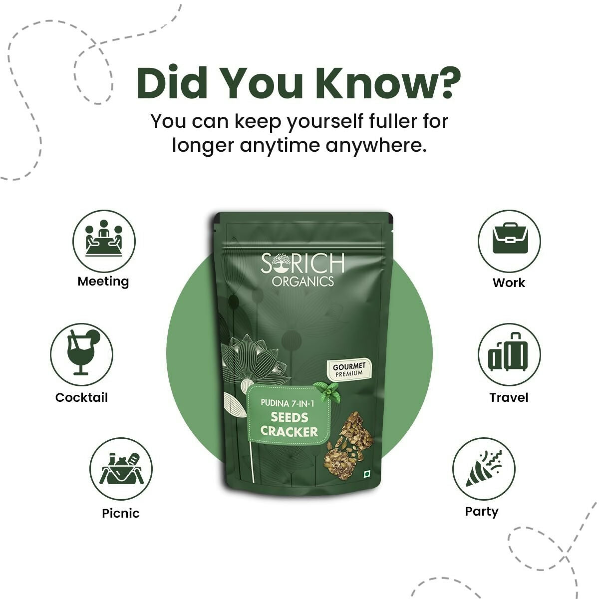 Sorich Organics Pudina 7-in-1 Seeds Cracker Sorich