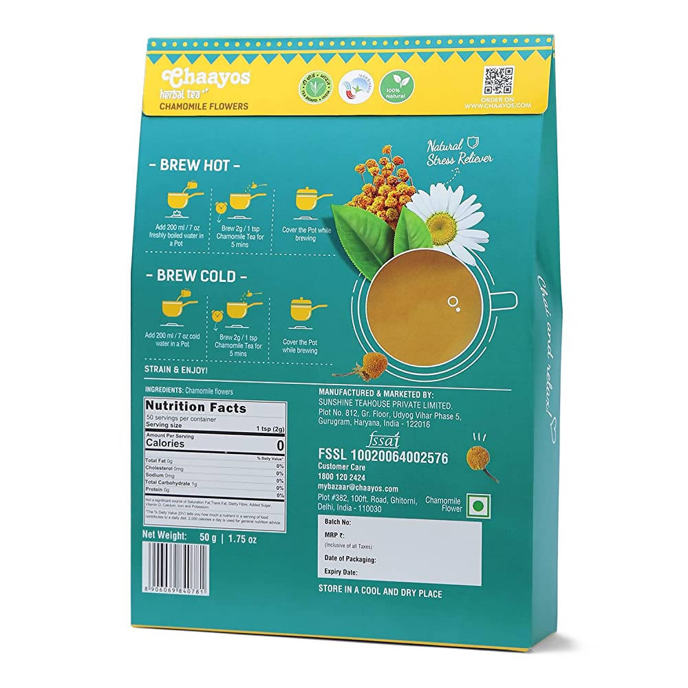 Chaayos Chamomile Flower Herbal Tea Chaayos