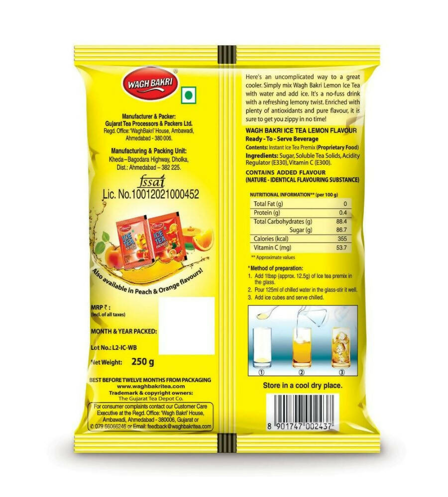 Wagh Bakri Instant Premix Ice Tea - Lemon Flavour Wagh Bakri
