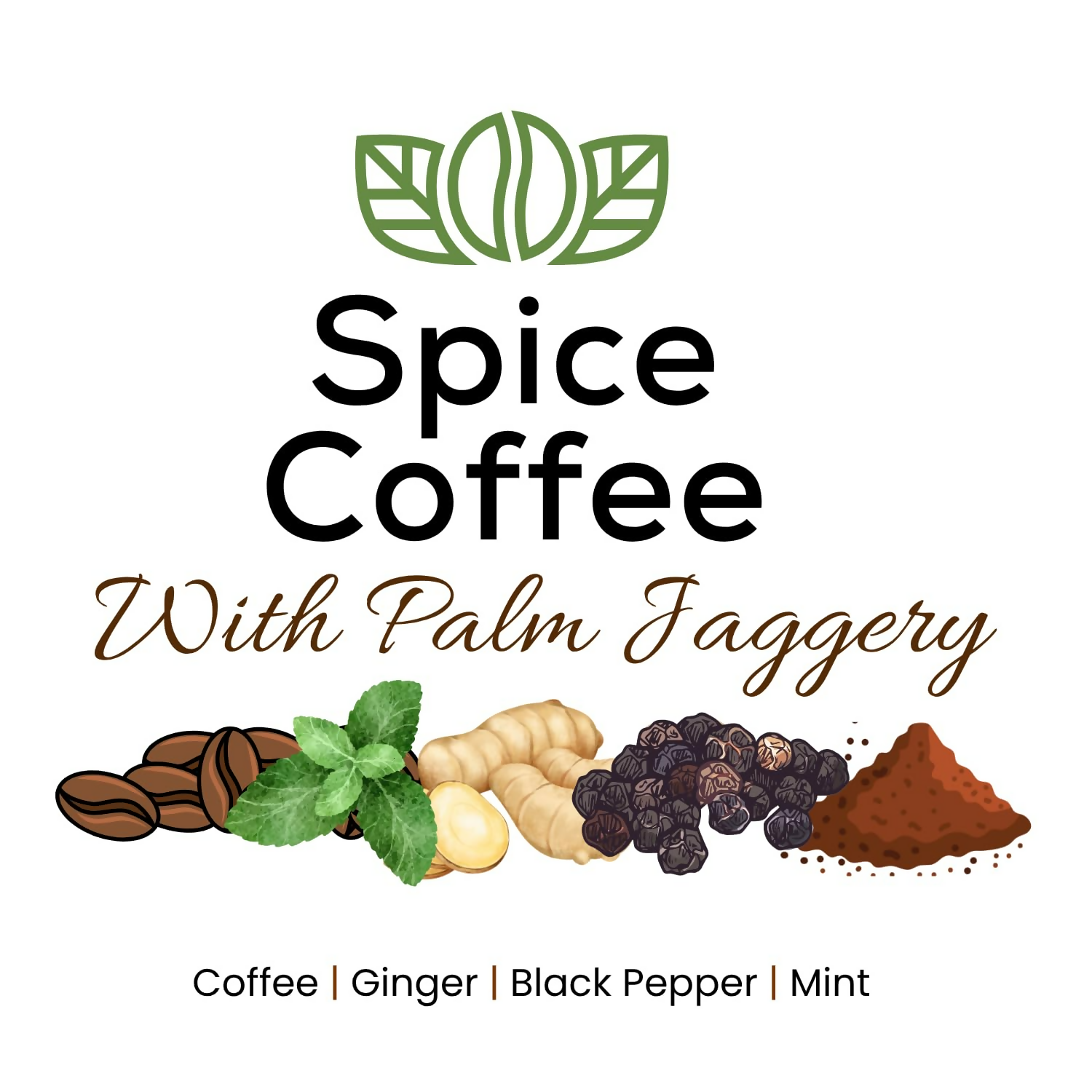 Satvi Wellness Chukkukappi With Mint And Palm Jaggery Blend Of Coffee Powder With Ginger, Black Pepper & Mint In Biodegradable Tea Bags | Spice and Mint Coffee | Herbal Infusions Satvi Wellness
